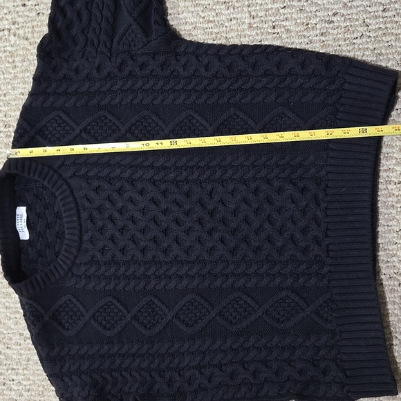 Brunette The Label Black Cable Knit  Sweater - Picture 6 of 10